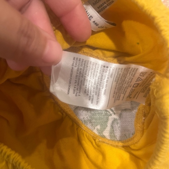 Janie Jack Collared Ruffle Ponte Dress Yellow 6-12 Mos - Picture 12 of 12